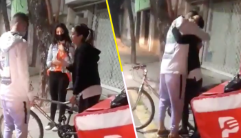 Aún hay buenas personas: Roban bicicleta a repartidor de comida y la joven que hizo el pedido le regalo la suya