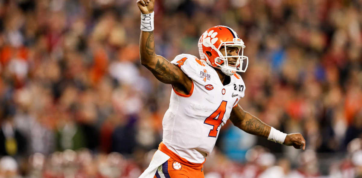 Deshaun Watson en el futbol colegial