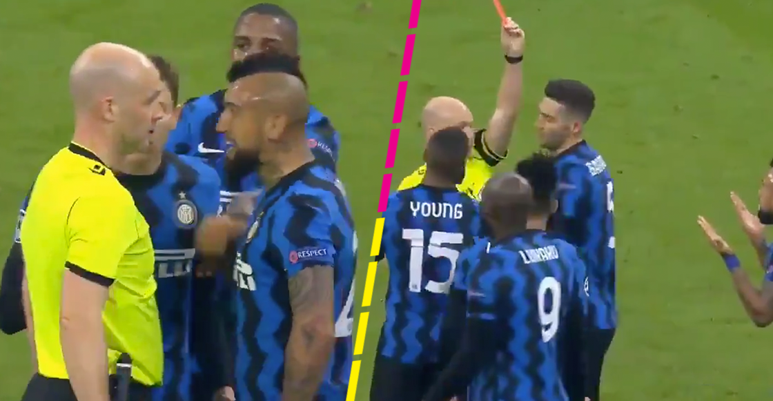 Esto es lo que le dijo Arturo Vidal al árbitro del Inter vs Real Madrid... y lo expulsaron