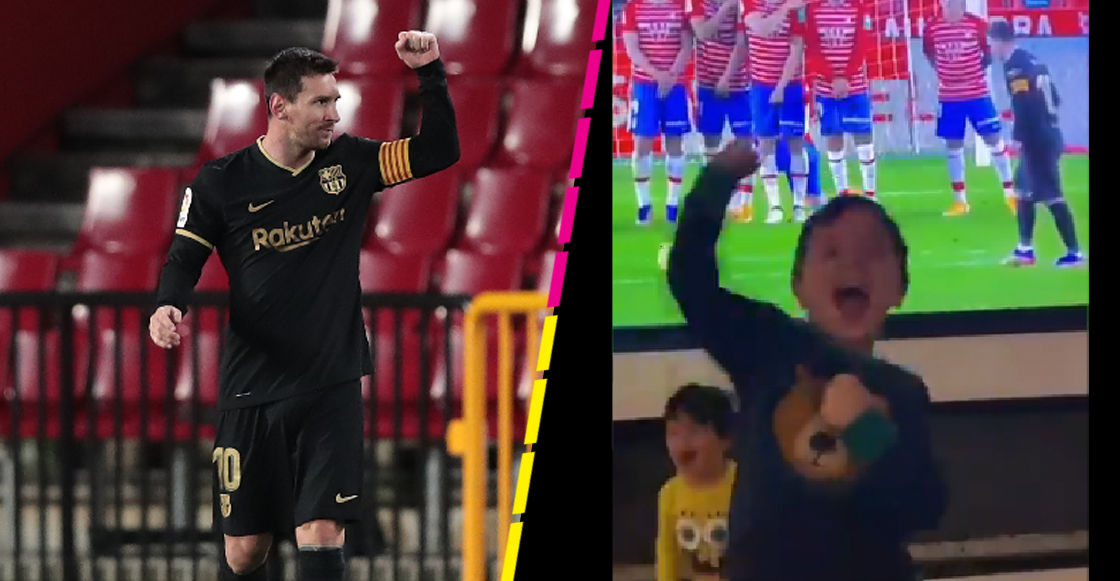 Messi se reencontró con los goles de tiro libre y lo mejor es el festejo de su hijo Mateo