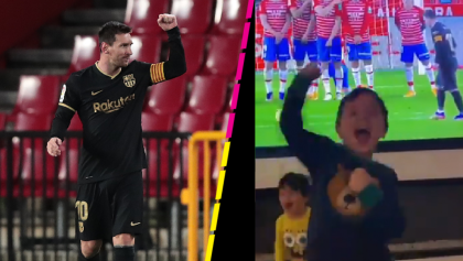 Messi se reencontró con los goles de tiro libre y lo mejor es el festejo de su hijo Mateo