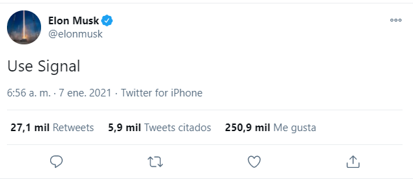 Signal La Aplicación De Mensajería Que Elon Musk Recomendó Como Alternativa A Whatsapp 4574
