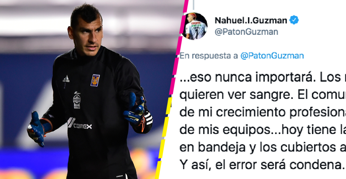 Nahuel Guzmán explota en Twitter por el gol recibido desde media cancha