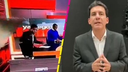 Carlos Orduz, periodista que recibió un golpe de la escenografía de ESPN