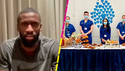 Antonio Rudiger doná banquete a personal médico