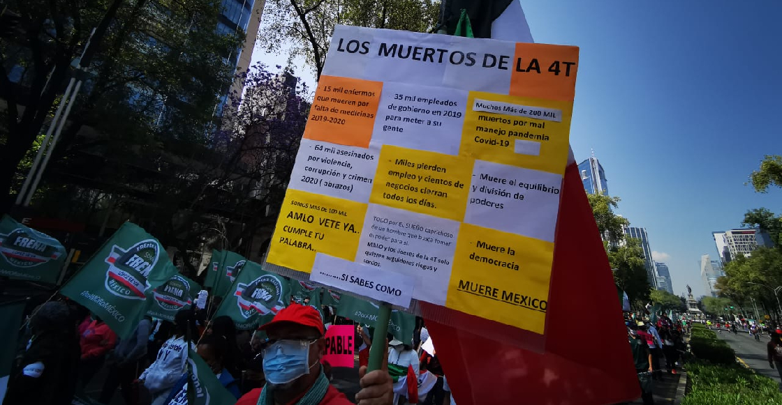 FRENA organiza nueva marcha en la CDMX para hacerle un "juicio ciudadano" a AMLO