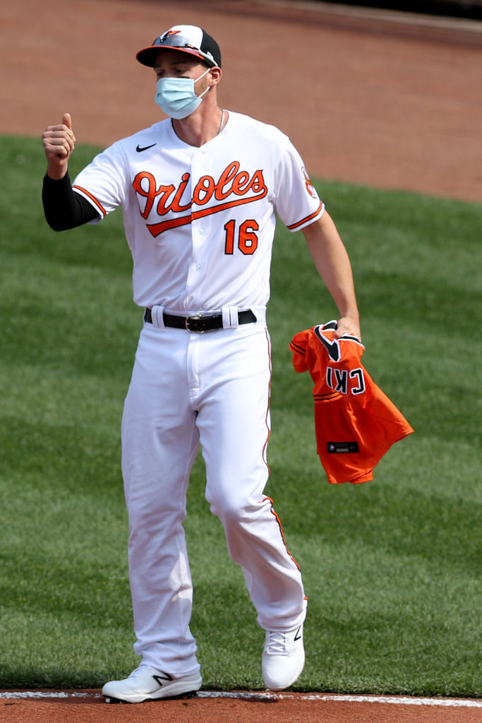 Trey Mancini en su regreso con los Orioles