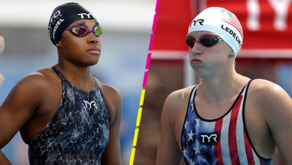 Katie Ledecky y Simone Manuel entrenan en la alberca de una casa prestada para los Juegos Olímpicos