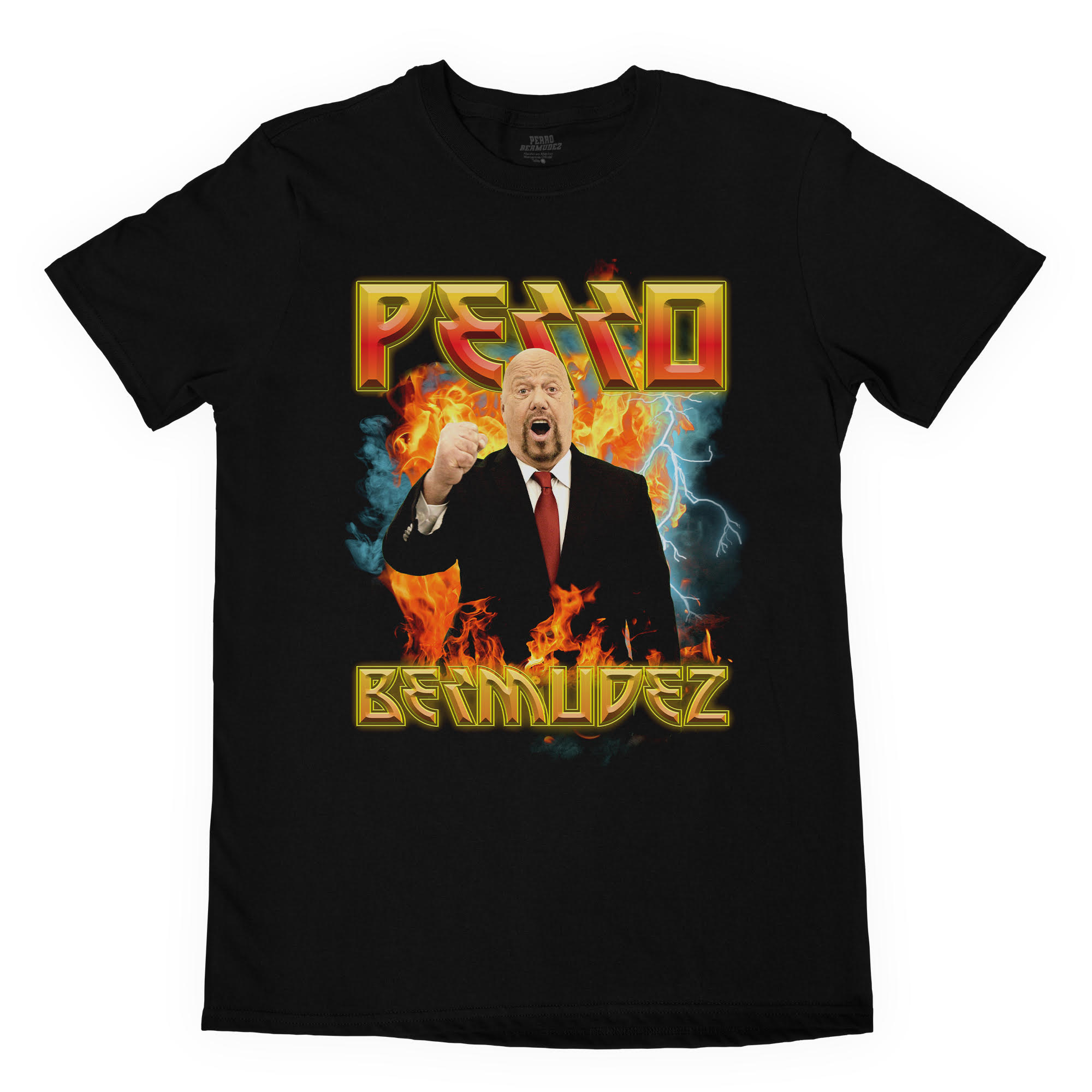 ¡Zambombazeee! El 'Perro' Bermúdez presenta su colección de playeras