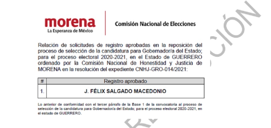 salgado macedonio registro