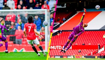 ¡Valió el boleto! Así fue el golazo de Edinson Cavani en el regreso de la afición a Old Trafford