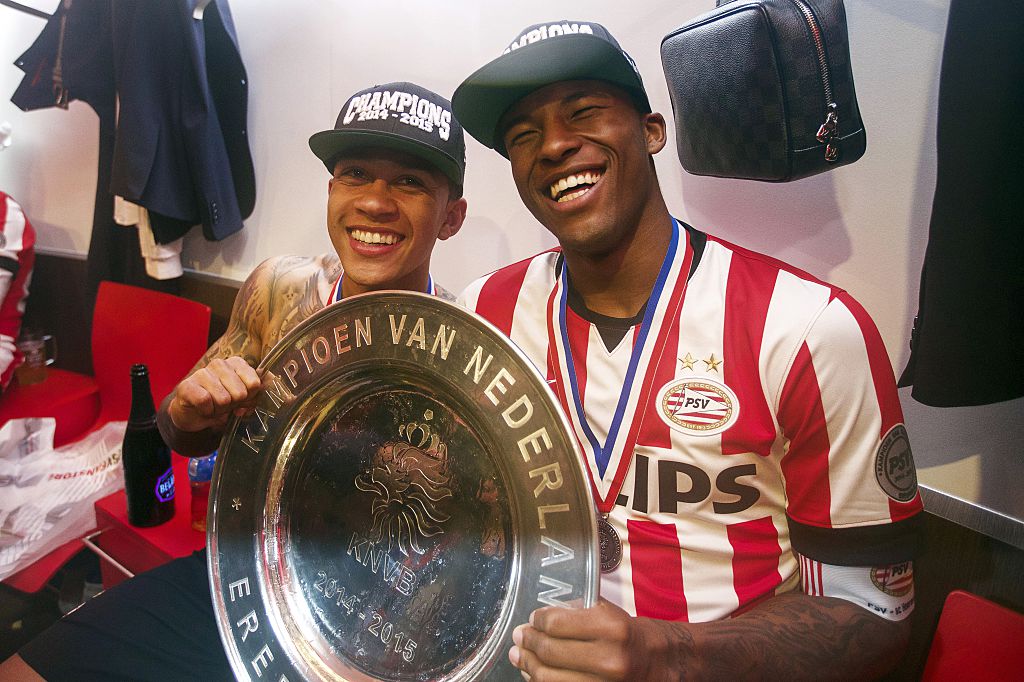 Georginio Wijnaldum campeón con el PSV Eindhoven