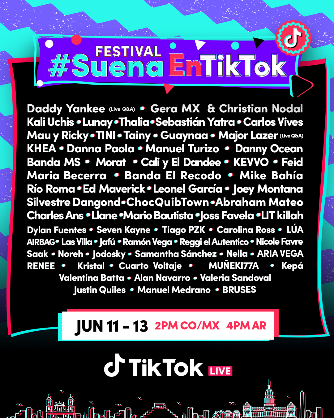 Suena en TikTok: El primer festival musical que arma una red social
