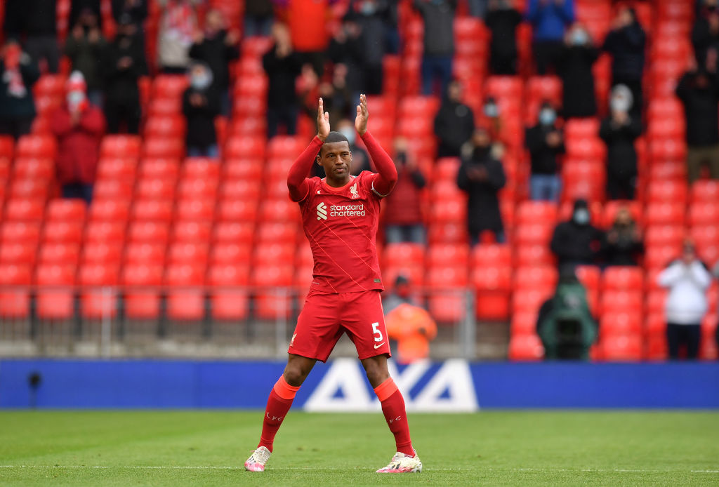 Georginio Wijnaldum con el Liverpool