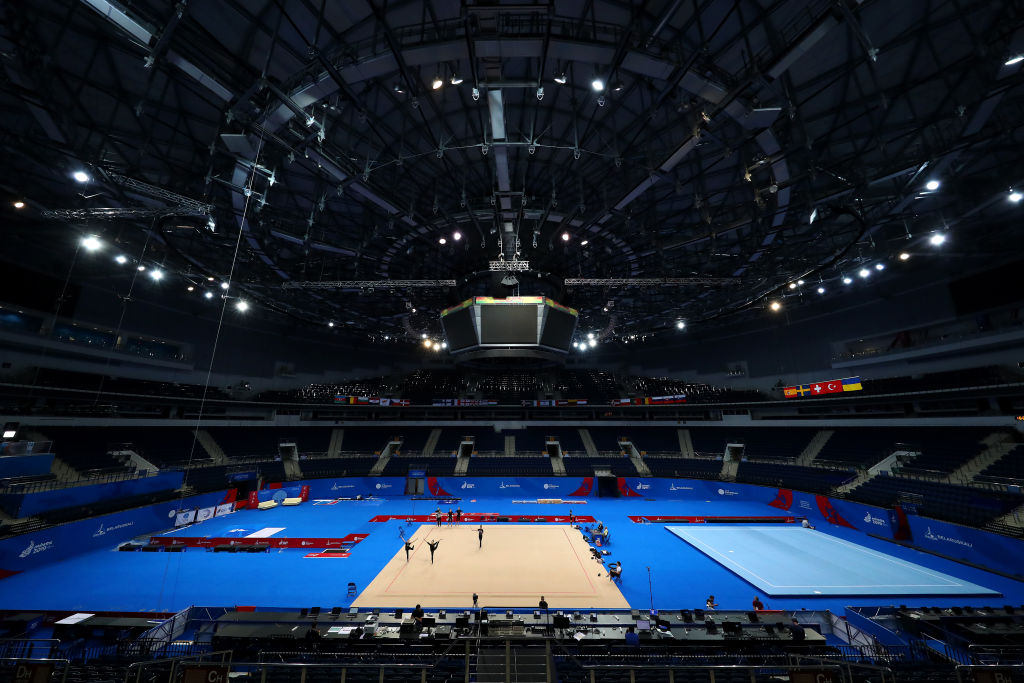 Plataforma de gimnasia de trampolín