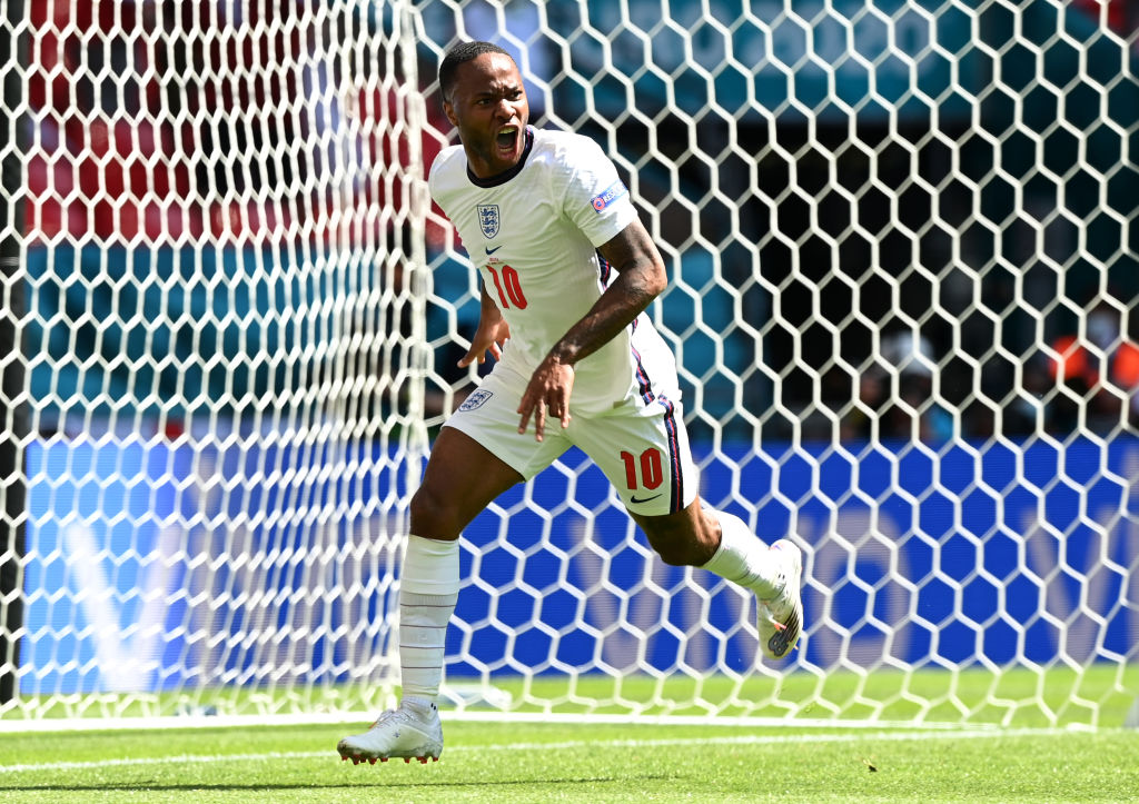 Raheem Sterling con la selección inglesa