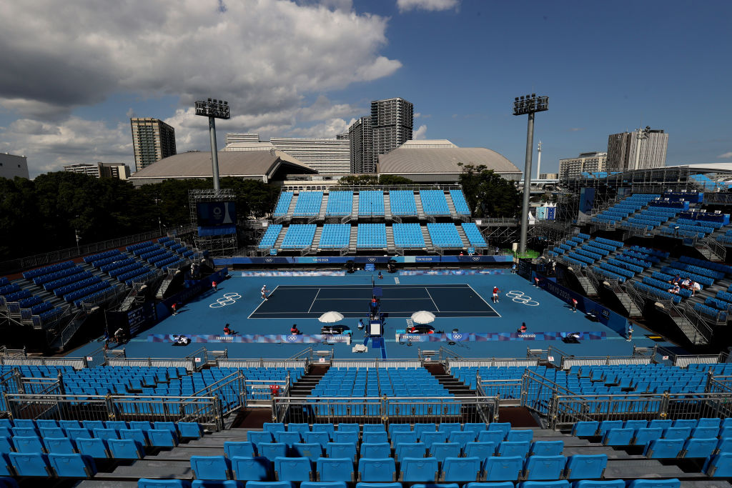 Cancha de tenis en Tokio 2020