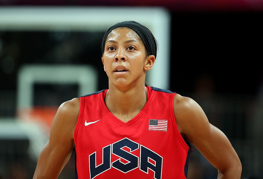 Candace Parker con el equipo de Estados Unidos