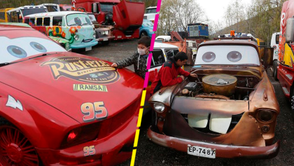 De lujo: Mecánico recrea los coches de 'Cars' para darle una sonrisa a los niños