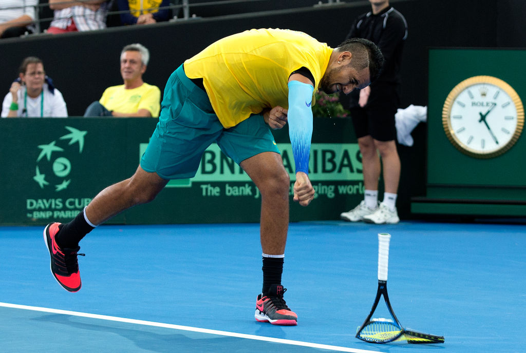 Nick Kyrgios representando a Australia