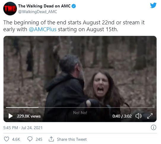 El tráiler de la temporada final de ‘Walking Dead’ ya fue revelado