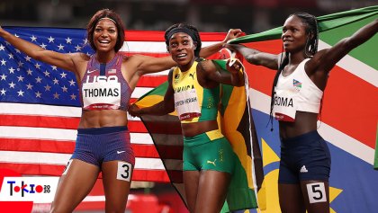 Elaine Thompson-Herah deja fuera del podio a Fraser-Pryce en los 200 metros planos