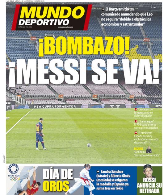 Messi portadas medios Barcelona