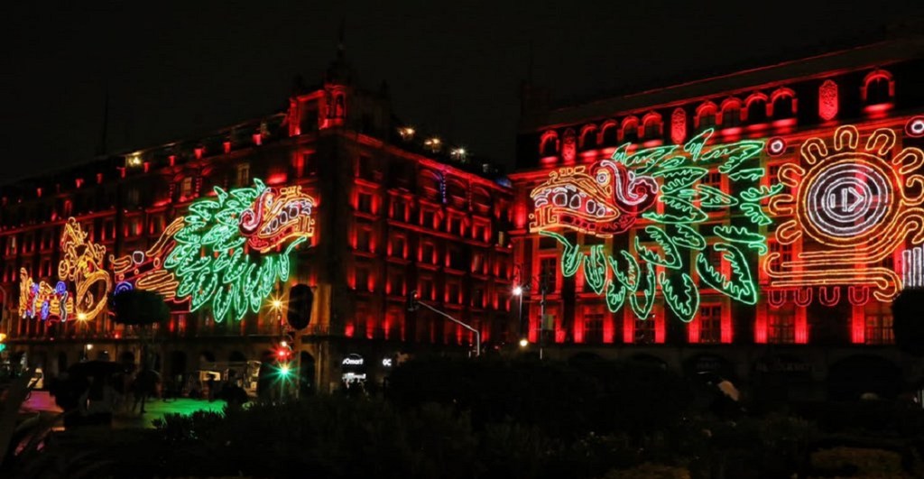 alumbrado conmemorativo resistencia indigena zocalo 2