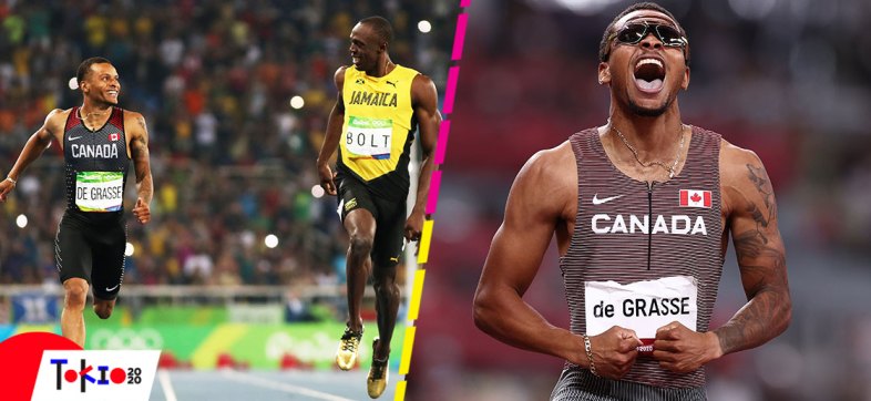 Andre De Grasse, el heredero de Usain Bolt en los 200 metros planos de Tokio 2020