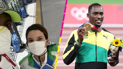 Hansle Parchment agradeció a voluntaria que pagó el taxi que le ayudó a ganar un oro en Tokio 2020