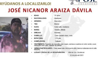 josé nicanor araiza desaparecidos