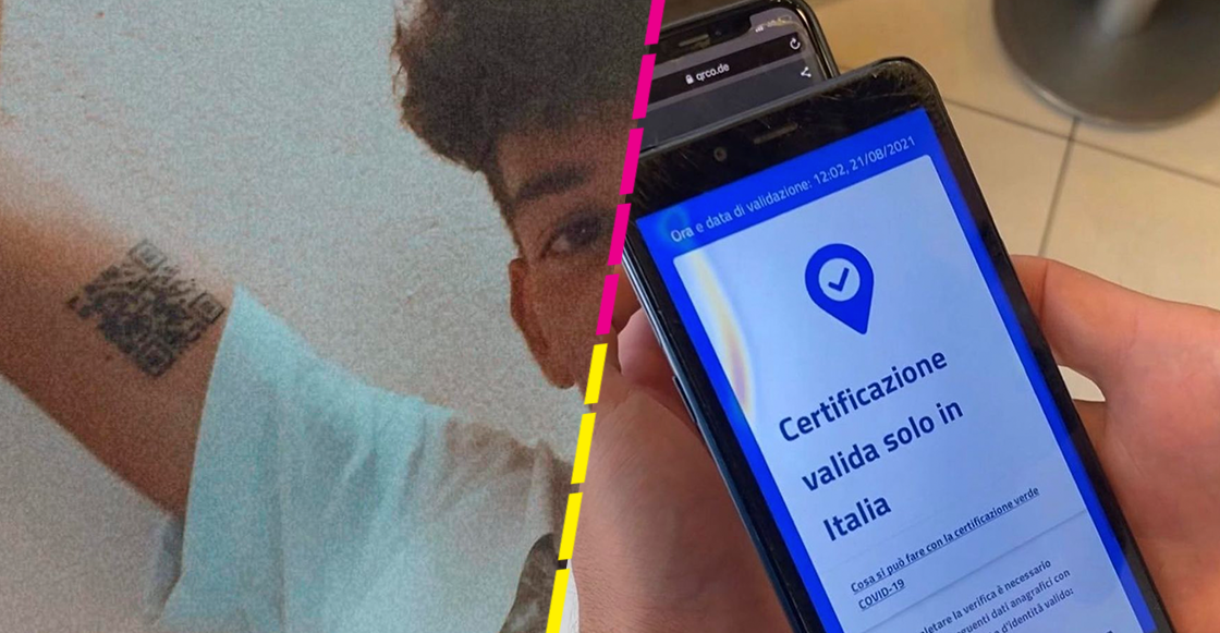 Más vale: Joven se tatúa su certificado de vacunación contra COVID