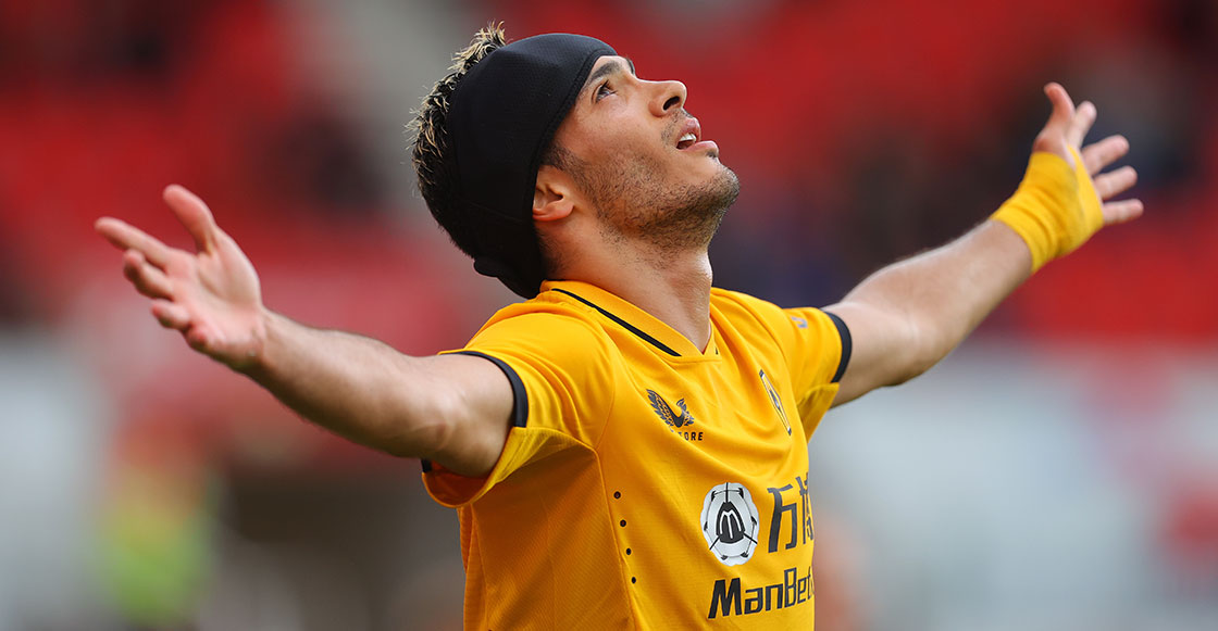 Raúl Jiménez con el Wolverhampton