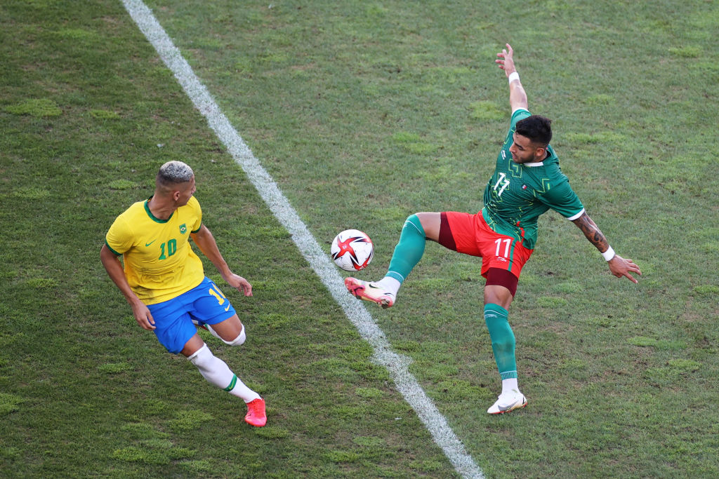 Richarlison vs México en Tokio 2020