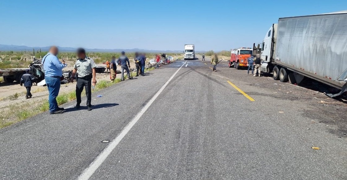 Accidente en carretera de Sonora deja al menos 16 muertos y 30 lesionados