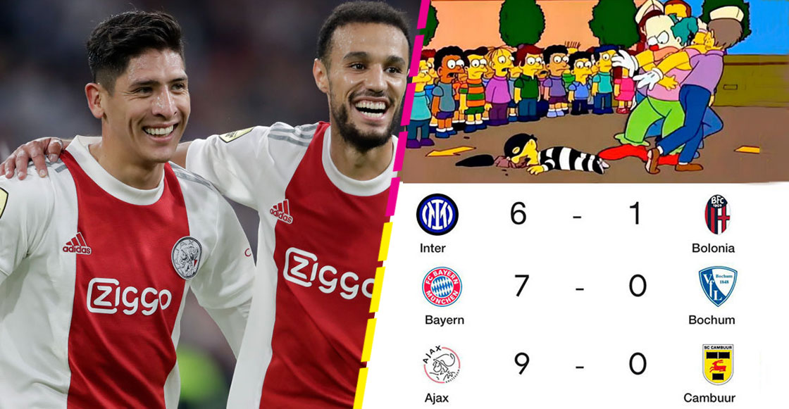 ¡Ya déjenlos! Las goleadas de terror del Inter, Bayern Munich y Ajax en la jornada en Europa