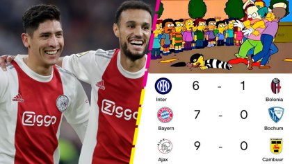 ¡Ya déjenlos! Las goleadas de terror del Inter, Bayern Munich y Ajax en la jornada en Europa