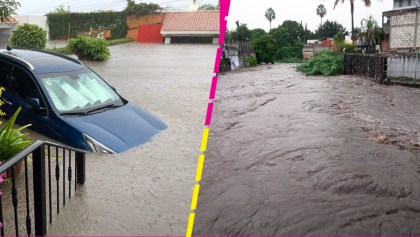 Inundaciones ahora en Morelos por desbordamiento del río Yautepec