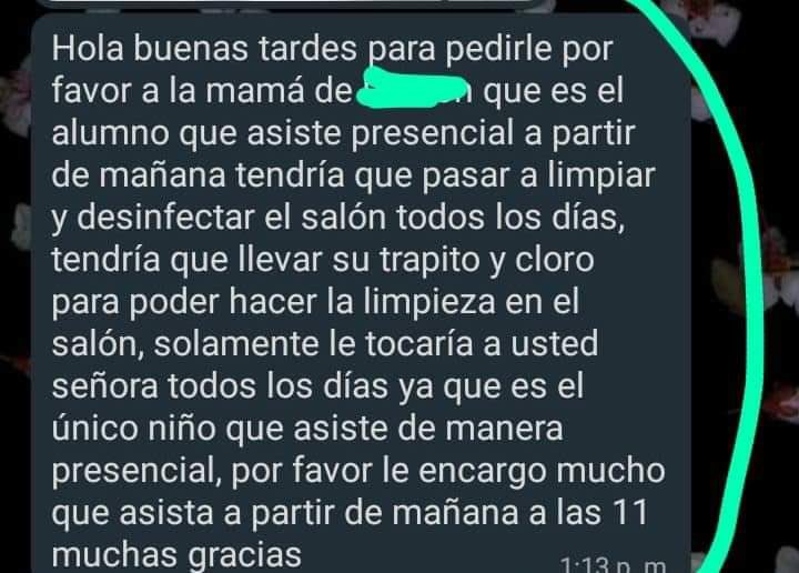 Qué poca: Maestra se burla y exhibe al único alumno que regresó a clases presenciales