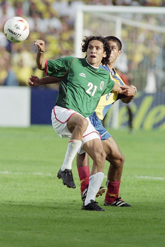 Jesús Arellano con la Selección Mexicana en la Copa América 2001