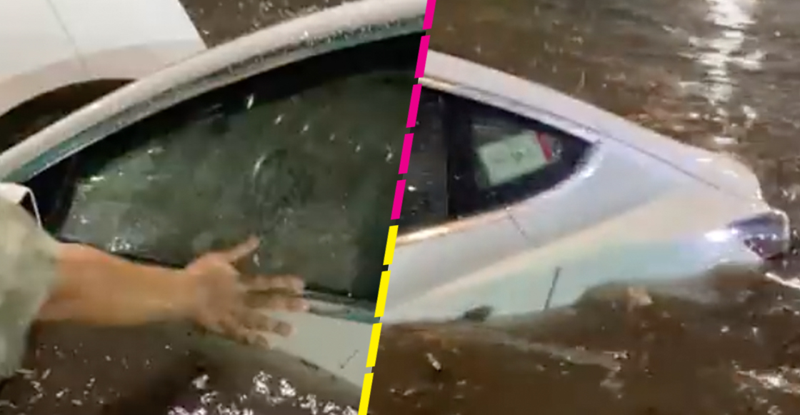 tesla-atrapado-hunde-inundaciones-cdmx-periferico-video