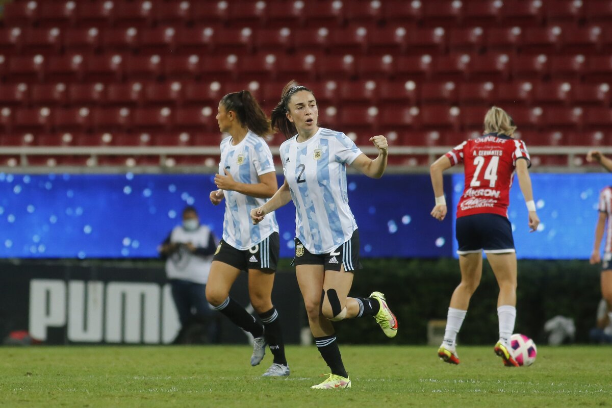 ¡Sorpresa! Los goles con los que Argentina venció a Chivas Femenil en su primer amistoso internacional