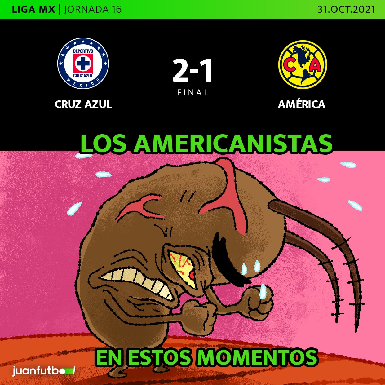 Cruz Azul, el VAR y los memes se chamaquean al América de último minuto en el Clásico Joven