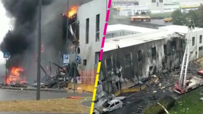 Avión privado chocó contra un edificio y se reportan 8 muertos