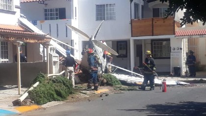 Una avioneta se desplomó en una zona habitacional allá en Celaya