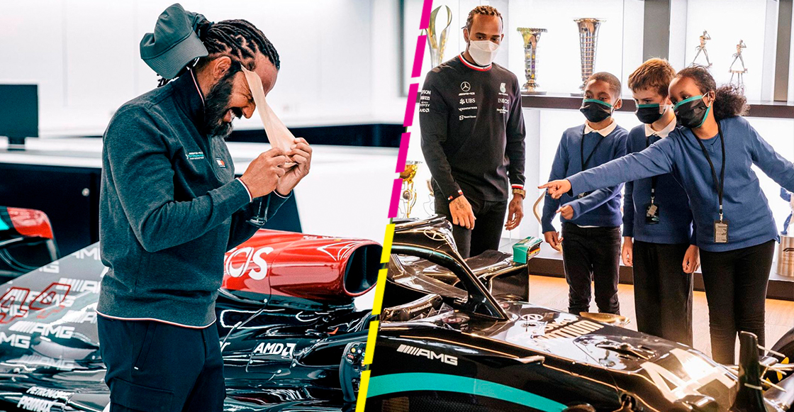 La increíble caracterización a Lewis Hamilton que sorprendió a sus pequeños fans