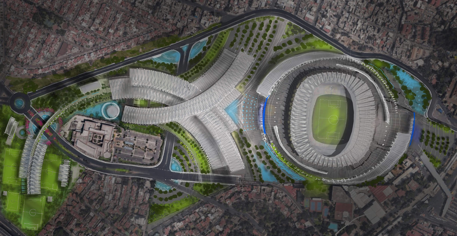 Un centro comercial y hotel: Así es el proyecto para remodelar el exterior del Estadio Azteca para el Mundial del 2026