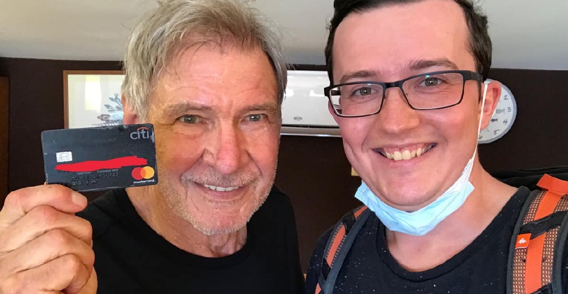 Suerte nivel: Cuando encuentras una tarjeta de crédito y resulta que es de Harrison Ford