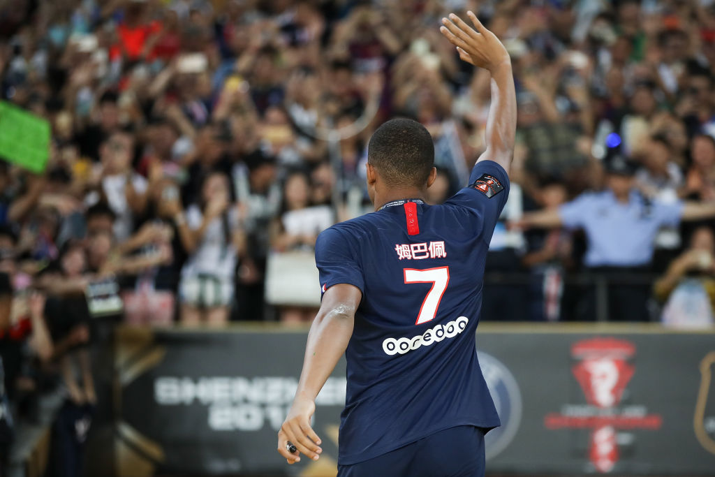 Kylian Mbappé con el PSG