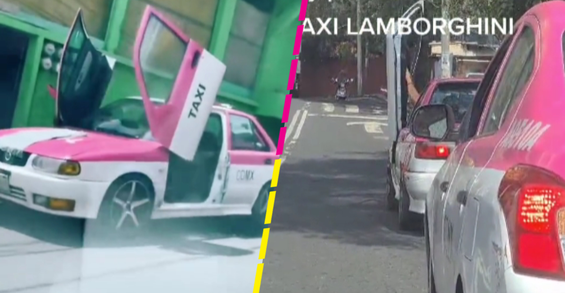 Captan en CDMX un taxi tuneado como lamborghini y lo bautizan como el ‘Lambotsuru’